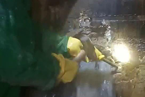 陵水消防水池堵漏施工视频